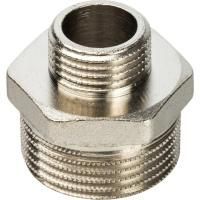 Ниппель переходной STOUT  3/4"-1/2" нр/нр никель (10/150)