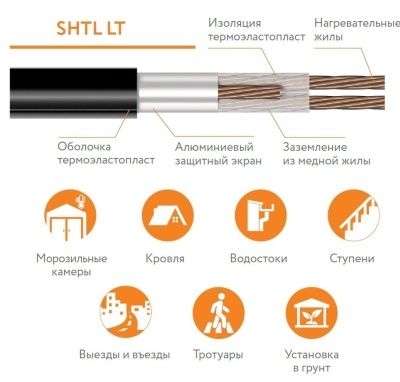  кабель нагревательный SLT-LT 17.14 купить в Воронеже