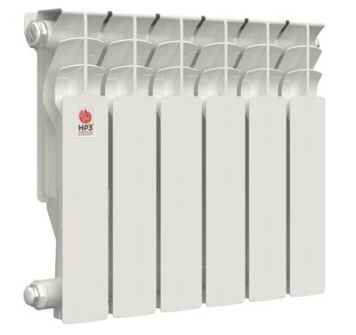  Радиатор алюминиевый НРЗ серия ЛЮКС 350/100 14 секций вес 0,8кг 121Вт купить в Воронеже