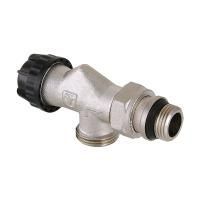 Клапан термостатический VALTEC для рад. угловой с осевым управлением, преднастройкой (с доп. уплотне