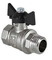 Кран шаровой для воды VALFEX серия DeltaPro,   1/2" ВР/НР бабочка,  11Б27фт1М (128/32)