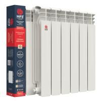 Радиатор алюминиевый НРЗ серия ПРОФИ 500/100  5 секций вес 1,5кг 200Вт