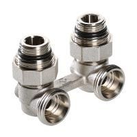 Узел угловой VALTEC для нижнего подключения радиатора (c компл. адаптеров 1/2"), 3/4хЕвроконус (8/48