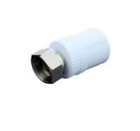 Муфта с накидной гайкой сталь 25-3/4" белая (30/240)