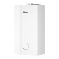 Газовый настенный котел одноконтурный E8 tempo GHD24V, 24 кВт  белая стеклянная панель