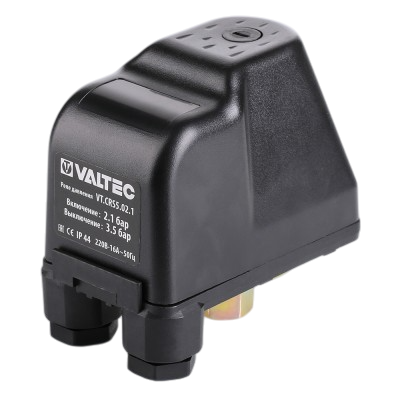  Реле давления CRS-5, 1/4" нак.гайка, преднастройка 2,1-3,5 бар (1/28) купить в Воронеже