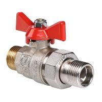 Кран шаровой полнопроходной с полусгоном. VALTEC BASE 3/4'' рукоятка-бабочка, НР-НР (7/42)