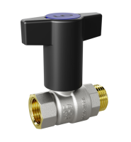 Кран шаровой LD, 1/2" Т-рукоятка вр/нр (RED+BLUE) (1/14)