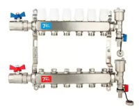 Коллекторная группа из нержавеющей стали в сборе с вентилями  7 выходов VIEIR (1/5)