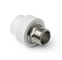 Муфта переходная с наружной резьбой PRO-AQUA п/ключ 40-11/2" белый (5/20)