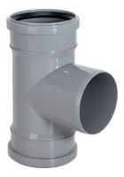 Тройник 2х раструбный для внутр. канал.  110х110х90° МультиМир (1/10)Фл