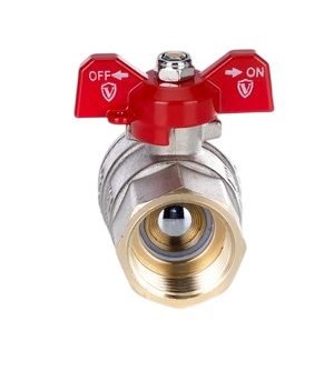  Кран шаровой  1/2" бабочка вр/нр VIEIR (14/112) вес - 164гр купить в Воронеже