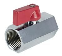 Кран шар. MINI VALFEX ВР3/8"хВР3/8" НИКЕЛИРОВАННЫЙ (300/60) К