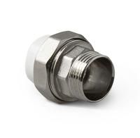 Муфта разъёмная с наружной резьбой PRO AQUA 50-11/2" белая (4/16)