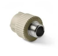 Муфта переходная с наружной резьбой PRO-AQUA 20-3/4" серый (10/80)