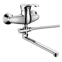 Смеситель для ванны длинный поворотный  излив RAINSBERG D40 (1/10)