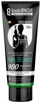  Крем-смазка Mr.Bond 900 для монтажа пластиковых труб ПВХ, 250г купить в Воронеже