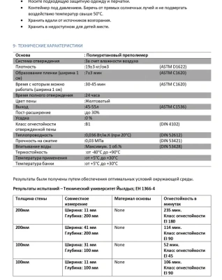  Пена полиуретановая монтажная профессиональная ОГНЕСТОЙКАЯ, 850 г Akfix 820P купить в Воронеже