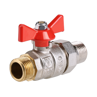  Кран шаровой полнопроходной с полусгоном. VALTEC BASE 3/4'' рукоятка-бабочка, НР-НР (7/42) купить в Воронеже