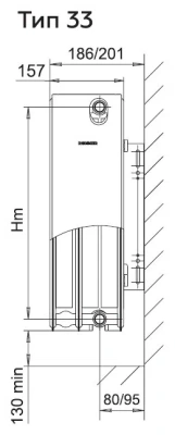  Радиатор ROMMER  33/500*900 нижнее правое Ventil купить в Воронеже