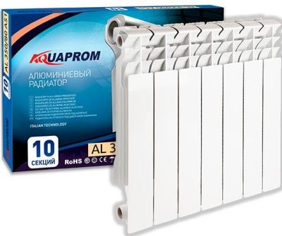  Радиатор алюминиевый AQUAPROM 350/80 12 секций купить в Воронеже
