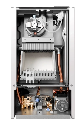  Газовый настенный котел двухконтурный E8 tempo GHD24W, 24 кВт, белая стеклянная панель купить в Воронеже