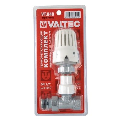  Клапан с термостатической головкой VALTEC, для рад. прямой 1/2" (1/22) купить в Воронеже