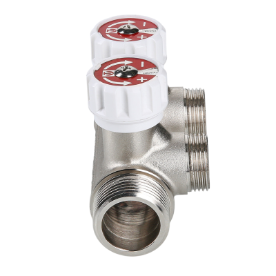  Коллектор VALTEC с регулировочными вентилями, 1"х2 вых. Евроконус 3/4" (на подающий трубопровод) (1/ купить в Воронеже