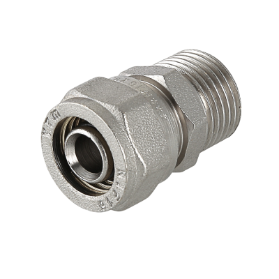  Соединитель обжимной с переходом на нар. р. 16х1/2" VALTEC (10/190) купить в Воронеже