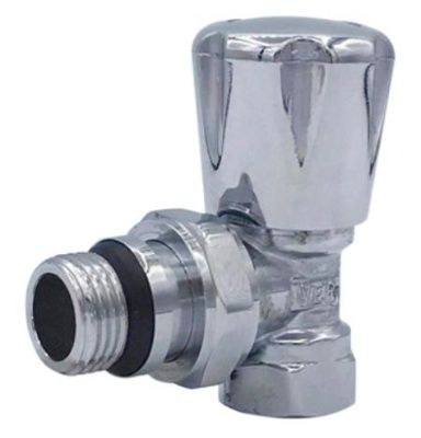  Вентиль для радиатора 1/2" угловой VIEIR LUX хром (10/80) купить в Воронеже