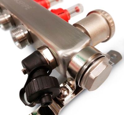  Коллекторная группа ASPIPE с расход. и воздух. нерж  4 вых. (1/5) купить в Воронеже