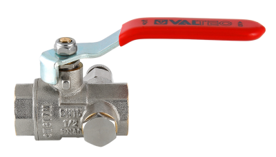  Кран шаровой полнопроходной  с дренажом и воздухоотводчиком VALTEC BASE 1/2'', ВР-ВР (12/108) купить в Воронеже