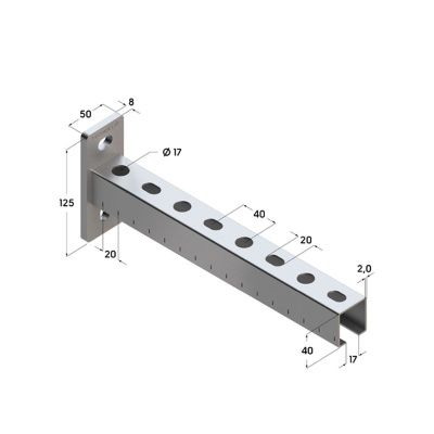  Консоль TCA 38x40x2,0-600 купить в Воронеже