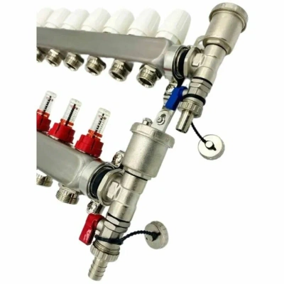  Коллекторная группа из нержавеющей стали в сборе с расходомерами без кранов  5 выходов VIEIR (1/5) купить в Воронеже