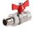  Кран шаровой полнопроходной с полусгоном VALTEC BASE 1/2" рукоятка-бабочка, ВР-НР купить в Воронеже
