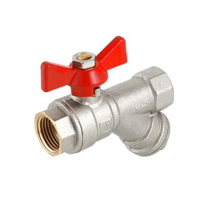 Кран шаровой со встроенным фильтром VALTEC BASE 1/2'', рукоятка-бабочка, ВР-ВР (8/96) купить в Воронеже