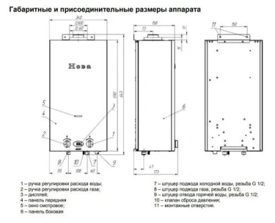  Газовая колонка BaltGaz NEVA-4511 гарантия 5 лет купить в Воронеже