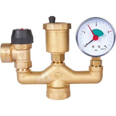  Группа безопасности котла STOUT (до 50 кВт) (без теплоизоляции) (1/1) купить в Воронеже