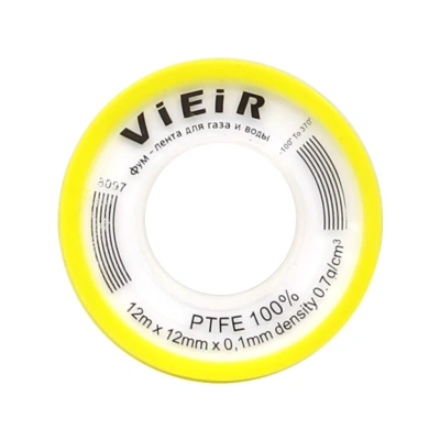  Фум-лента  VIEIR 12м*12мм.*0,1 мм.*0.7g/cm (50/1000) купить в Воронеже