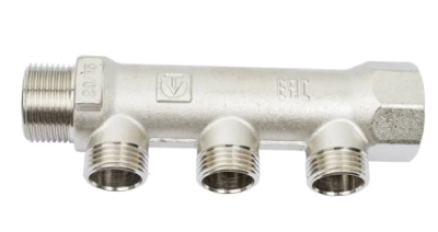  Коллектор VALTEC 3/4", 3 вых. х 1/2" нар. (2/50) купить в Воронеже