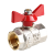  Кран шаровой полнопроходной VALTEC BASE 3/4'' рукоятка-бабочка, ВР-ВР (14/126) купить в Воронеже