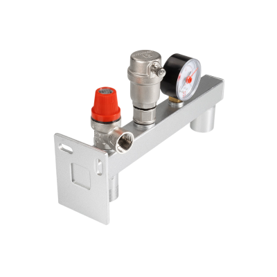  Группа безопасности расширительного бака VALTEC, стальная консольная (с манометрами 0-4 бар) (1/9) купить в Воронеже