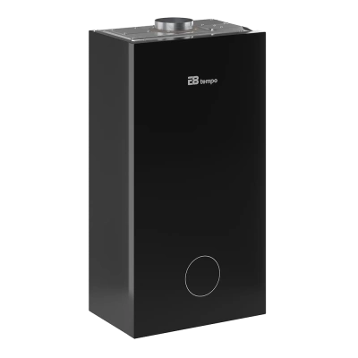  Газовый настенный котел одноконтурный E8 tempo GHC24V стеклянная панель чёрная купить в Воронеже