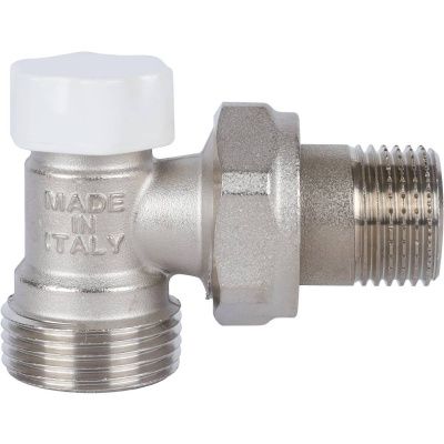  Клапан запорно-балансировочный угловой STOUT 1/2"х3/4"  ЕК купить в Воронеже