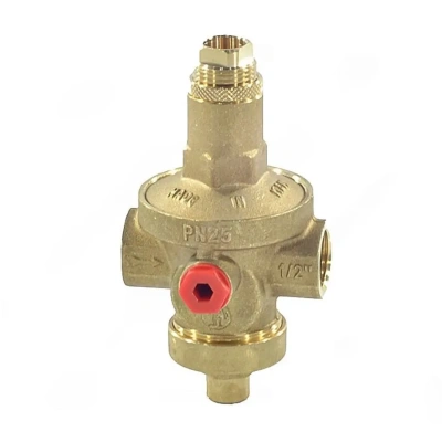  Регулятор давления мембранный Giacomin, Ду 20 Ру25 3/4'' ВР Рн=1,5 - 7бар., под манометр, арт R153M  купить в Воронеже