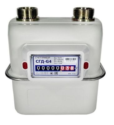  Счетчик газа 1 1/4"  объемный диафрагменный СГД G4 правый (Орел) купить в Воронеже