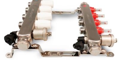  Коллекторная группа ASPIPE с расход. и воздух. нерж  4 вых. (1/5) купить в Воронеже