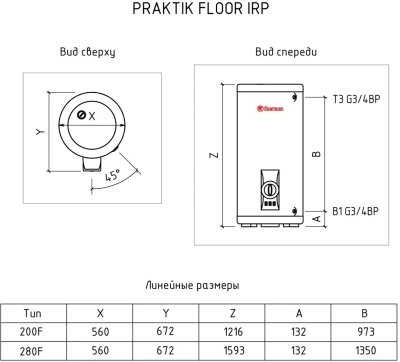  Водонагреватель аккум. электр. THERMEX IRP 200F купить в Воронеже