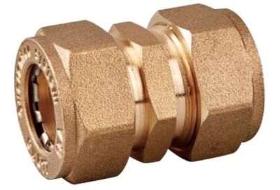  Муфта обжимная для гофрированных труб из нержавеющей стали VIEIR 15*15 труба-труба (10/100) купить в Воронеже