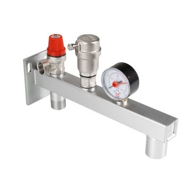  Группа безопасности расширительного бака VALTEC, стальная консольная (с манометрами 0-4 бар) (1/9) купить в Воронеже